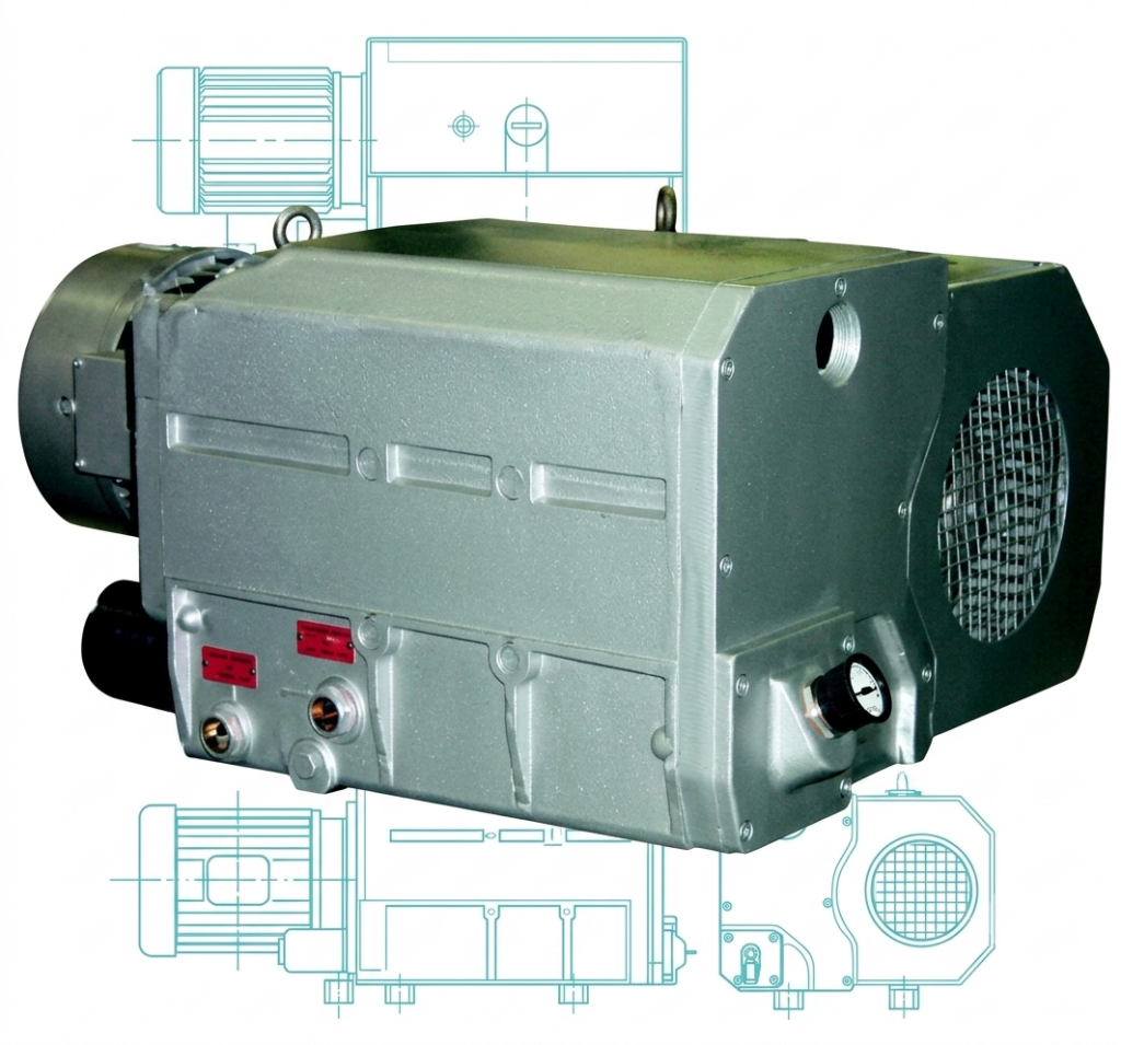 OIL LUBRICATED ROTARY VANE VACUUM PUMPS