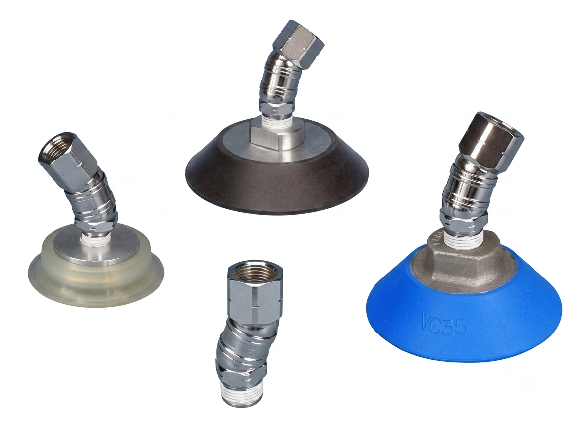 VACUUM & SUCTION CUP BALL SWIVEL CONNECTORS