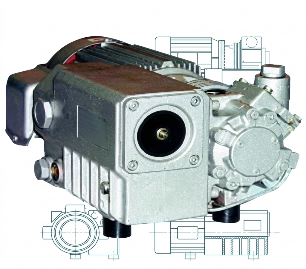 OIL LUBRICATED ROTARY VANE VACUUM PUMPS