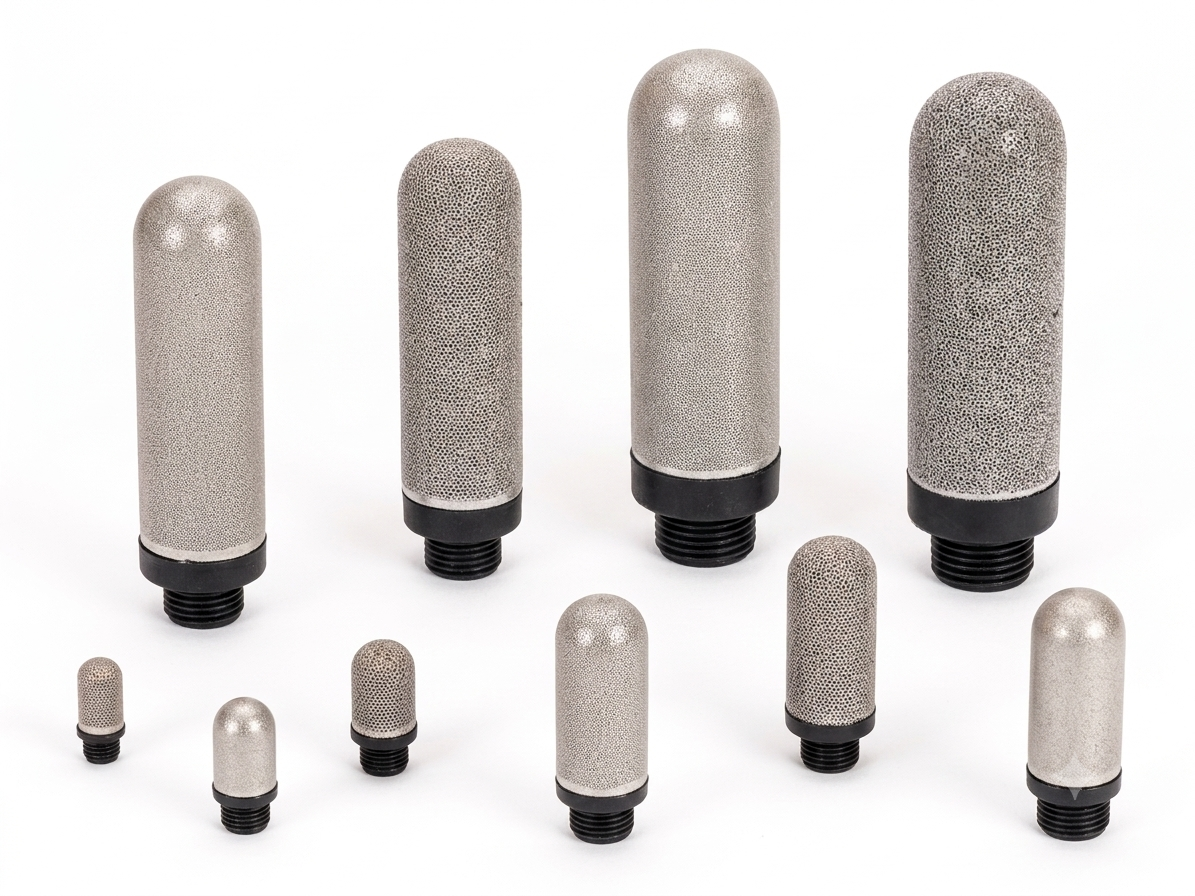 POROUS PLASTIC EXHAUST MUFFLERS