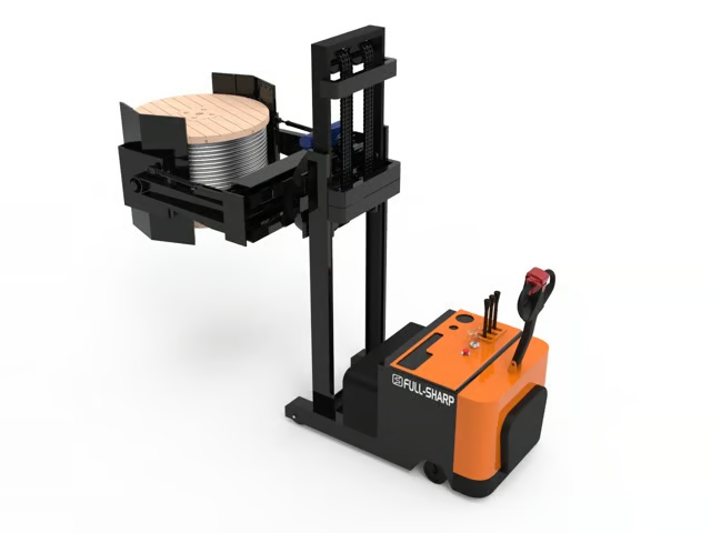 FSCP ELECTRIC HYDRAULIC CABLE REEL CLAMP STACKER