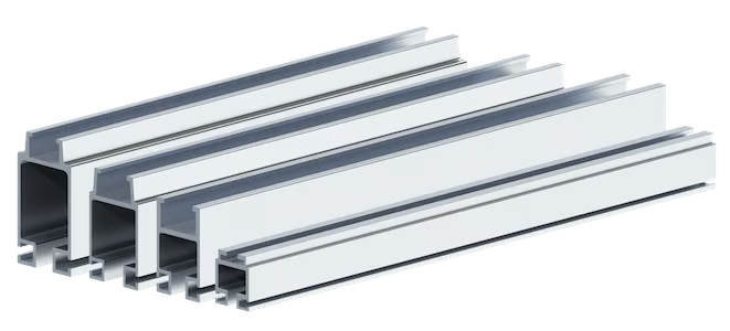ENCLOSED TRACK ALUMINIUM RAIL